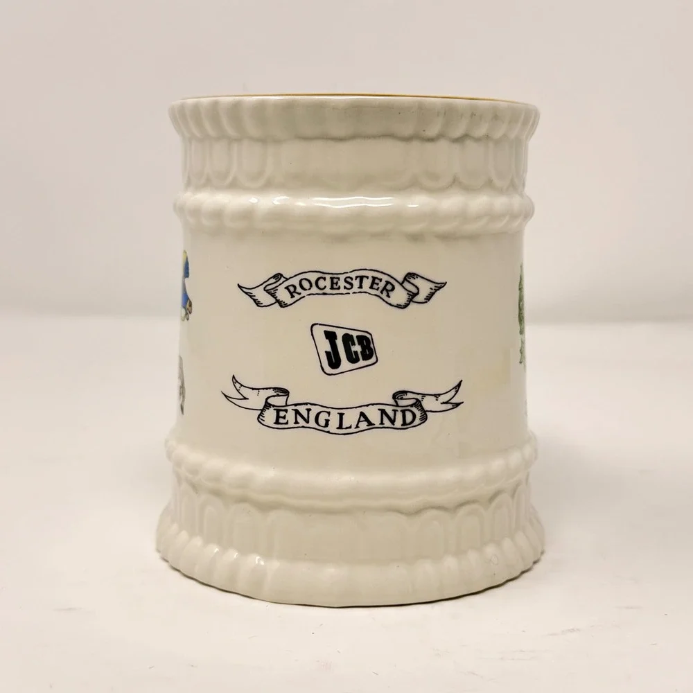 Vtg Sampson Bridgwood Lifelong Ironstone Knight Tankard Mug Coat of Arms England